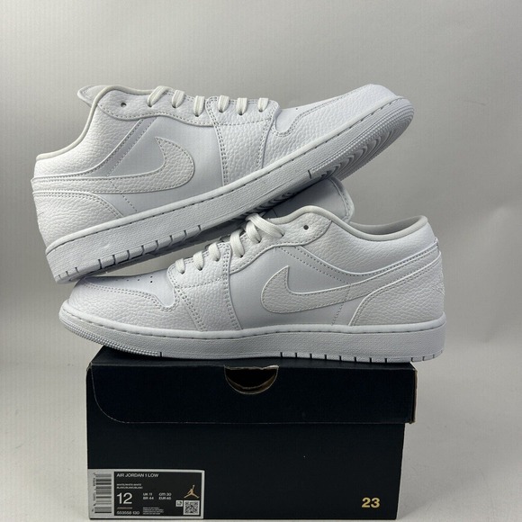 Nike Shoes Air Jordan 1 Retro Low “Triple White” 2024 - Picture 3 of 5